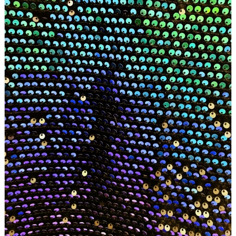 Welur cekinowy MULTIKOLOR TIE DYE